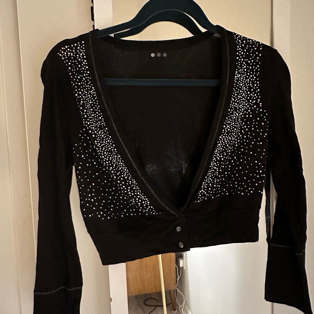 NWOT size small Three Dot cropped cardigan